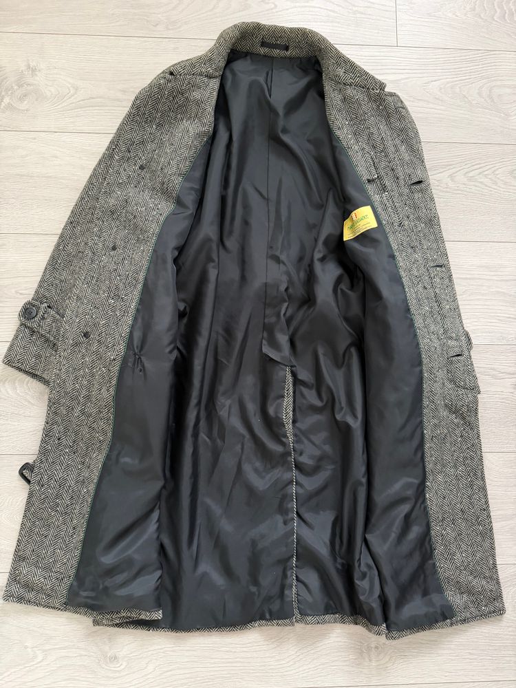 Marcel Lassance 1990s Herringbone Wool Belted Coat - Size S image 2