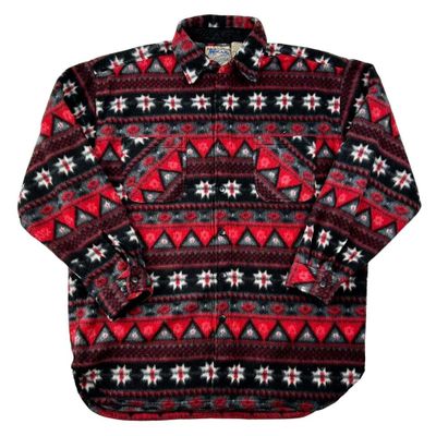 Northern Sportwear Red Black Shirt Long Sleeved Shirt Size Mens XL 1