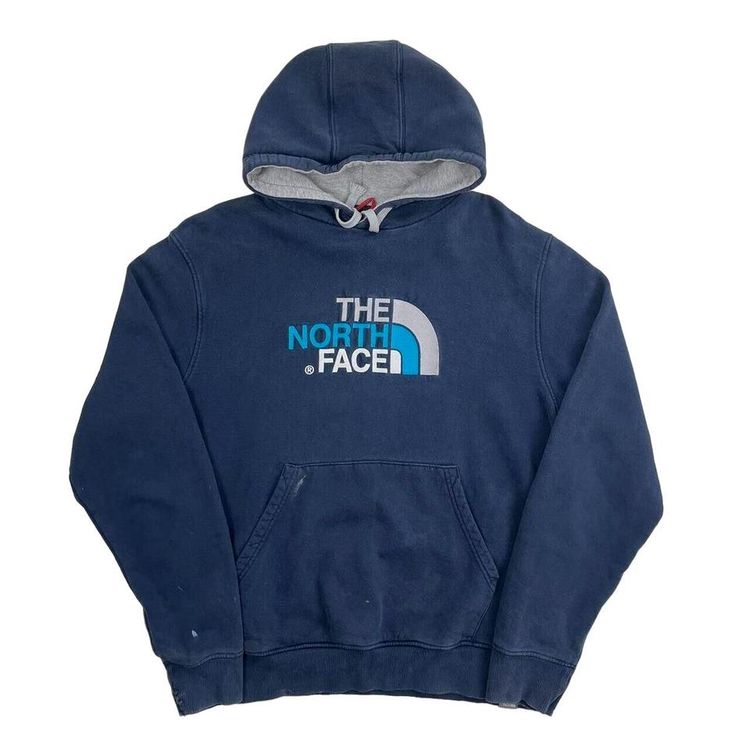 The North Face Navy Long Sleeved Hoodie Size Mens M image 1