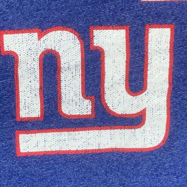 Majestic Blue Short Sleeved NY Giants Printed T-shirt For Mens XL image 3