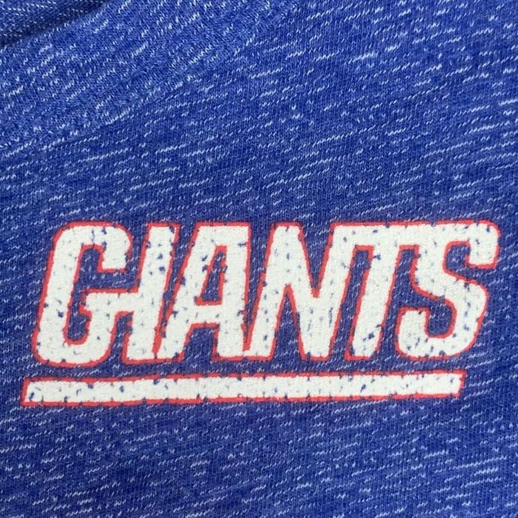 Majestic Blue Short Sleeved NY Giants Printed T-shirt For Mens XL image 4