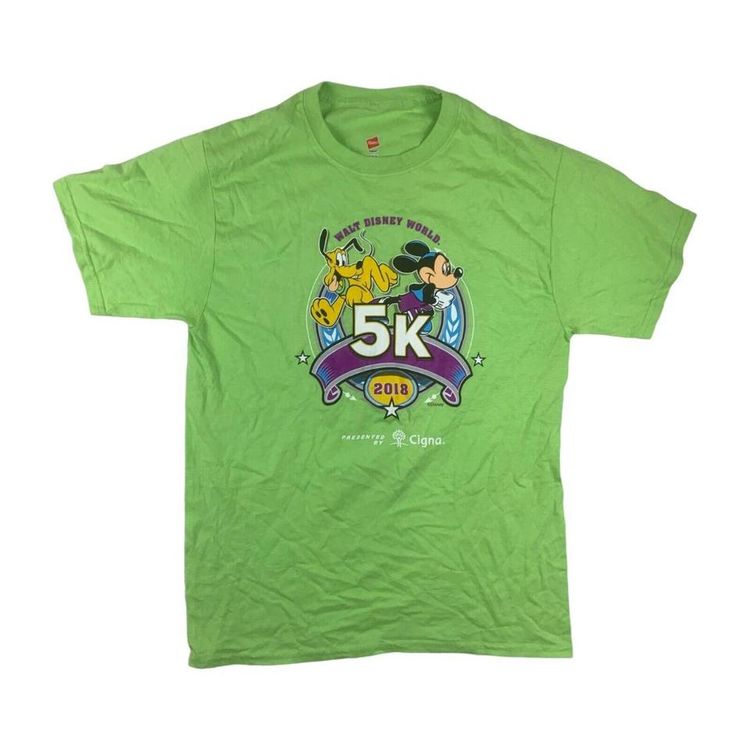 Hanes Green Short Sleeved Graphic T-shirt For Mens S image 1
