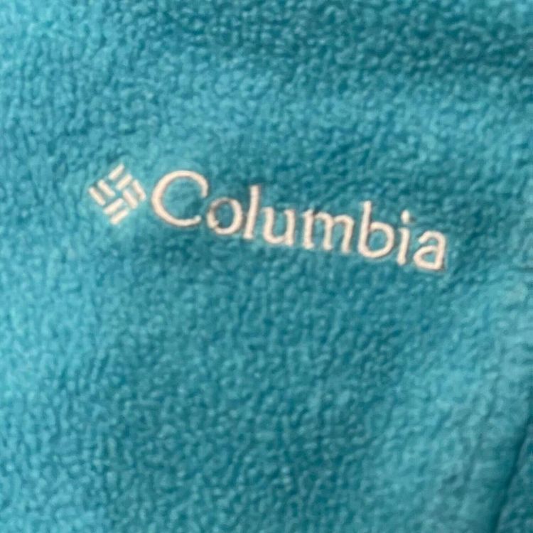 Columbia Blue Long Sleeved Full Zip Fleece Jacket For Mens Size XS image 2