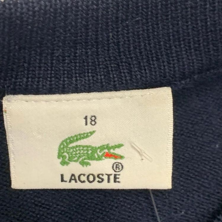 Lacoste Navy Blue Long Sleeved Pullover Sweatshirt For Mens Size XS image 3