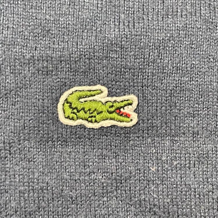 Lacoste Blue Long Sleeved Half Button Fleece Jumper For Mens Size L image 2