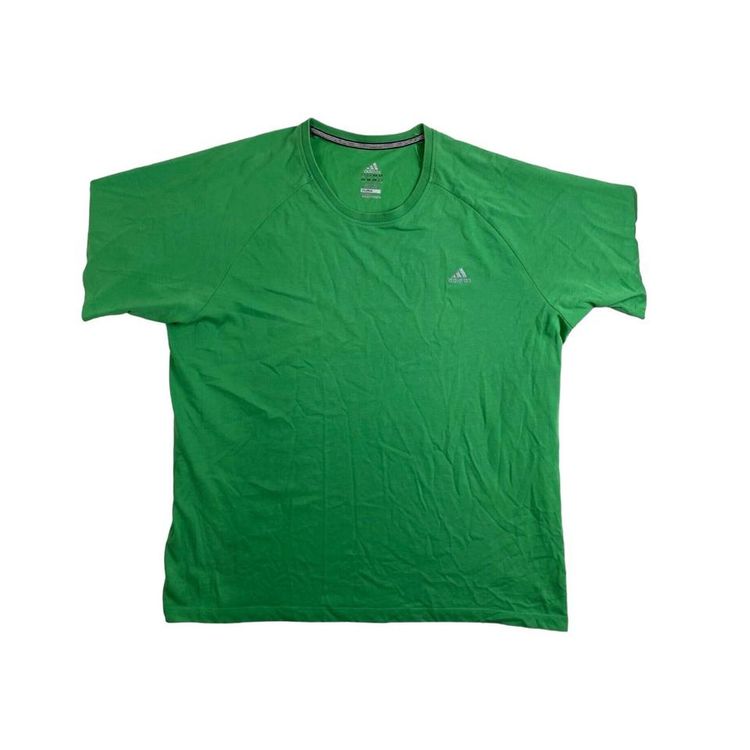 Adidas Adidas Logo embroidered Green Short Sleeved T-Shirt Size Mens XL product image