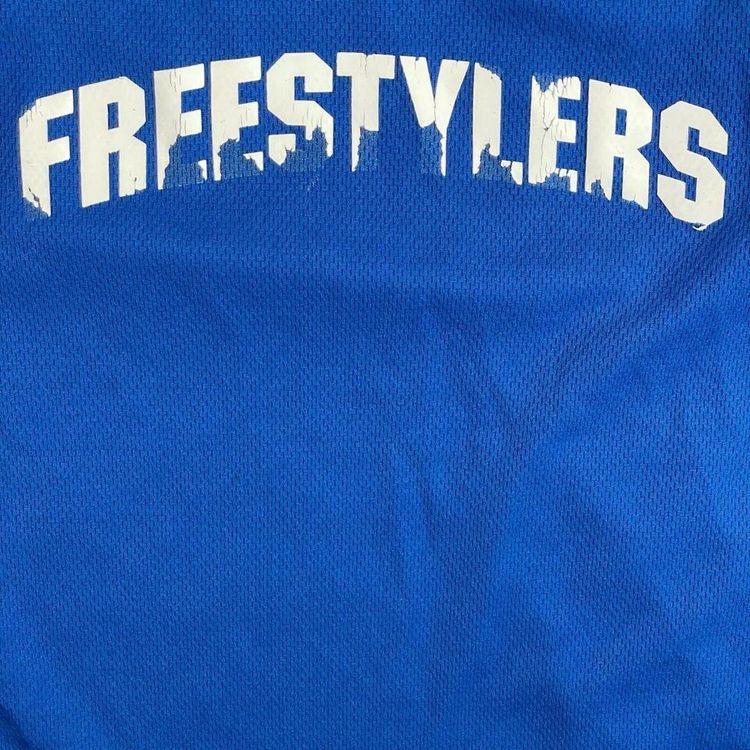 Nike Freestylers Printed Blue Sleeveless Basketball Vest Size Mens S 5