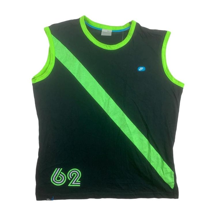 Nike Black Sleeveless 62 Printed Tank Top Mens Size M 1