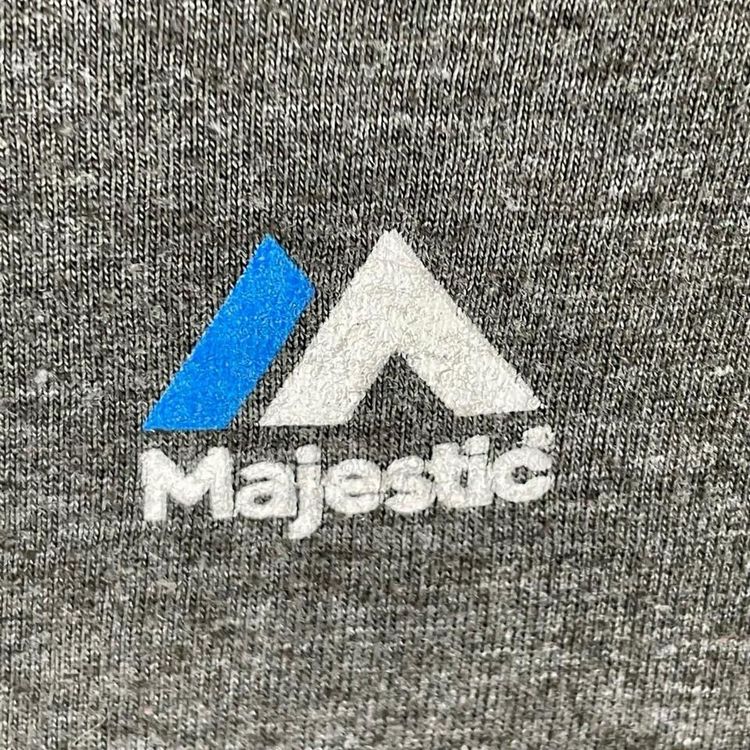 Majestic MLB Authentic Dark Grey Short Sleeved Graphic T-Shirt Size Mens S image 7
