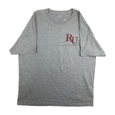 Champion Grey Short Sleeved Rider University Printed T-Shirt Mens Size XXL 1