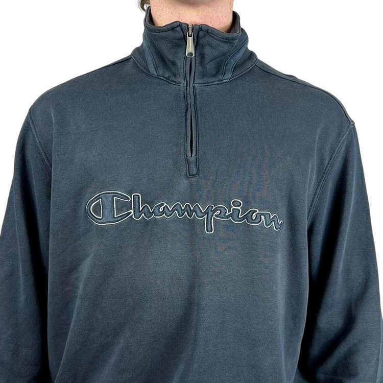 Champion Blue FullSleeved Pullover Sweatshirt Mens XL image 2