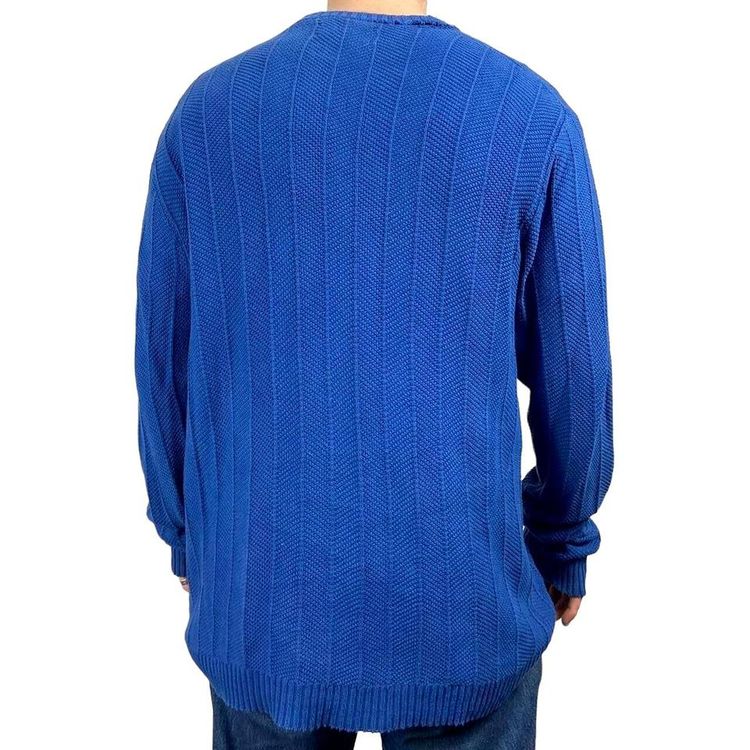 Chaps Ralph Lauren Blue Long Sleeved Pullover Sweatshirt Size Mens L image 4