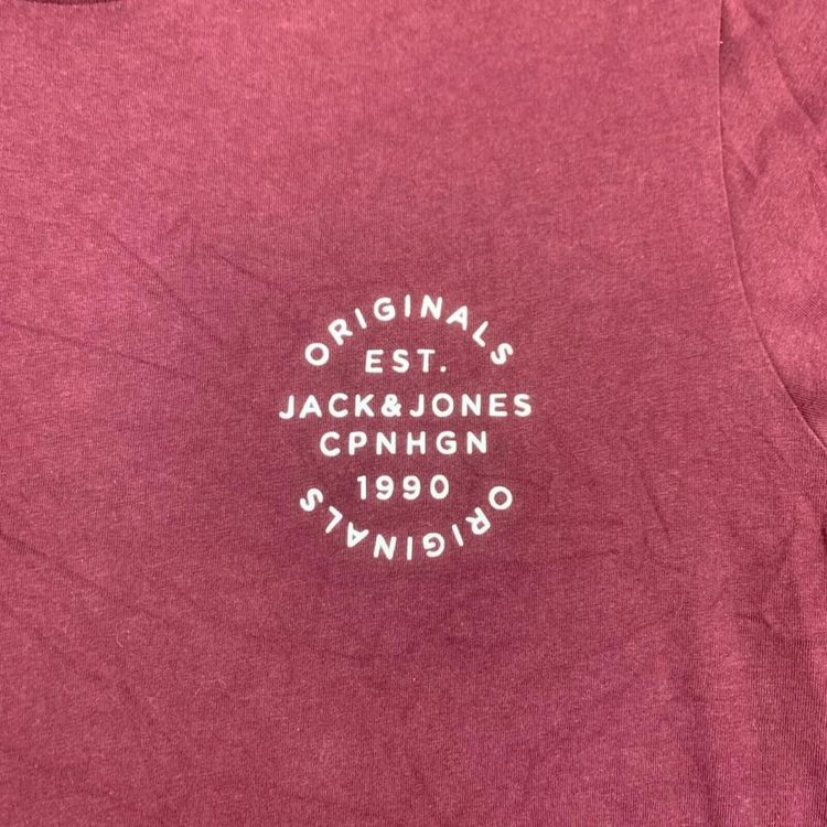 Jack & Jones Red Short Sleeved T-Shirt Size Mens Small image 2