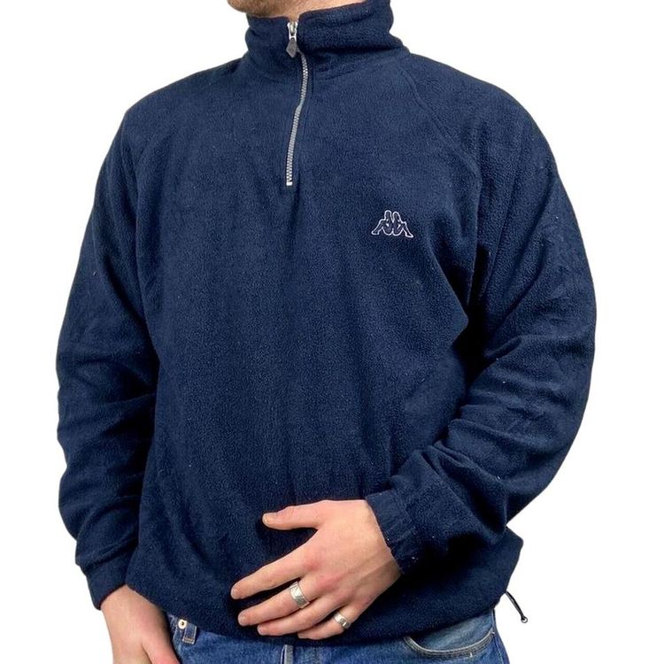 KAPPA Blue Full Sleeve Pullover Sweatshirt Size Mens L image 2