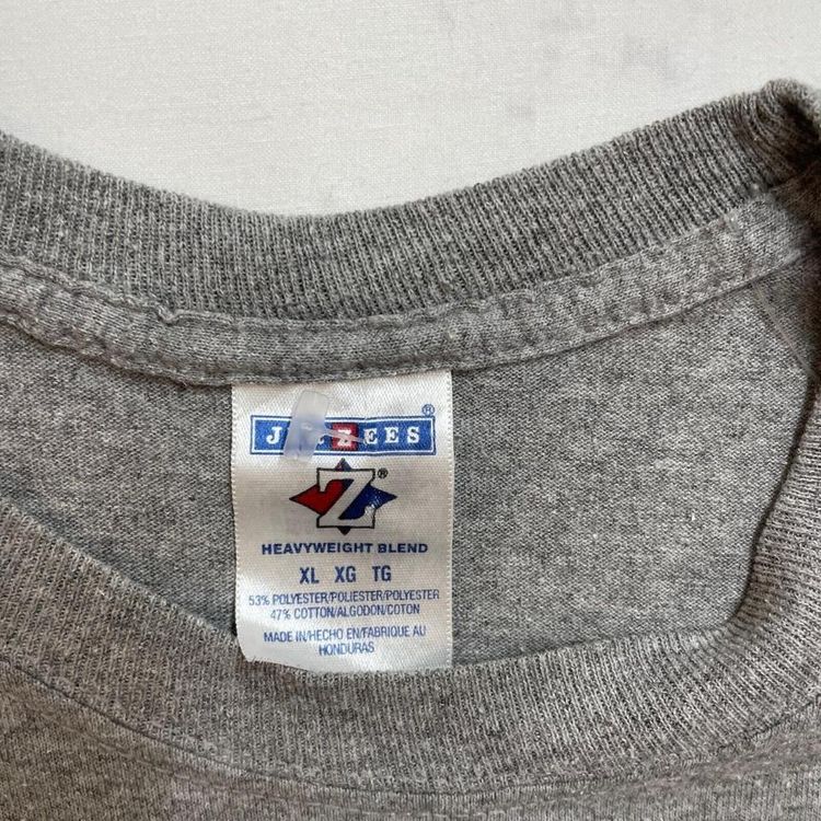 Jerzees Grey Short Sleeved Willowick Football Printed T-Shirt For Mens Size L 2