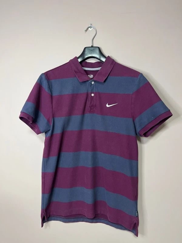 Nike Striped Polo Shirt #M