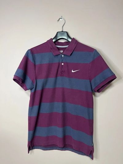 Nike Striped Polo Shirt #M