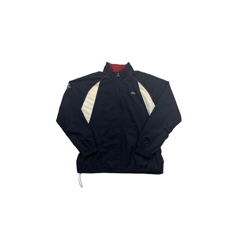 Lacoste 2000s Colour-Block Lacoste Tracksuit made up of Navy Red & White, with a croc on the chest and botto product image