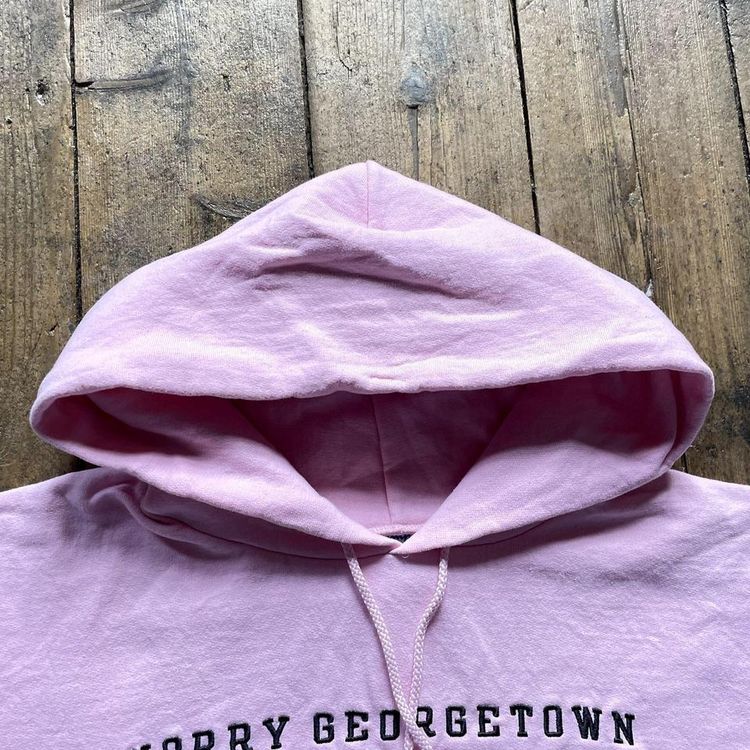 Champion Hoodie Y2K Sports College Vintage Sweatshirt, Pink, Womens Large 6
