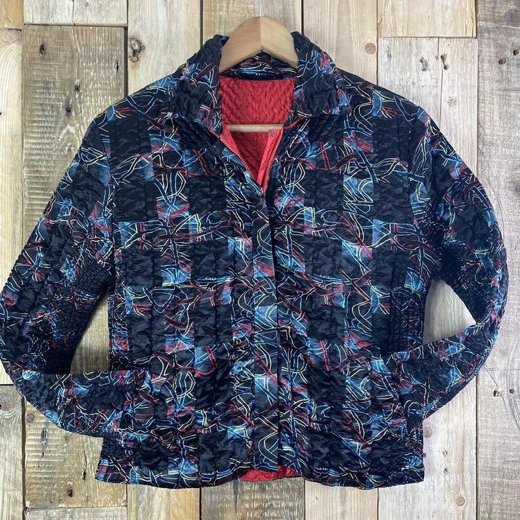 Ubu Designer quilted reversible zip coat image 1