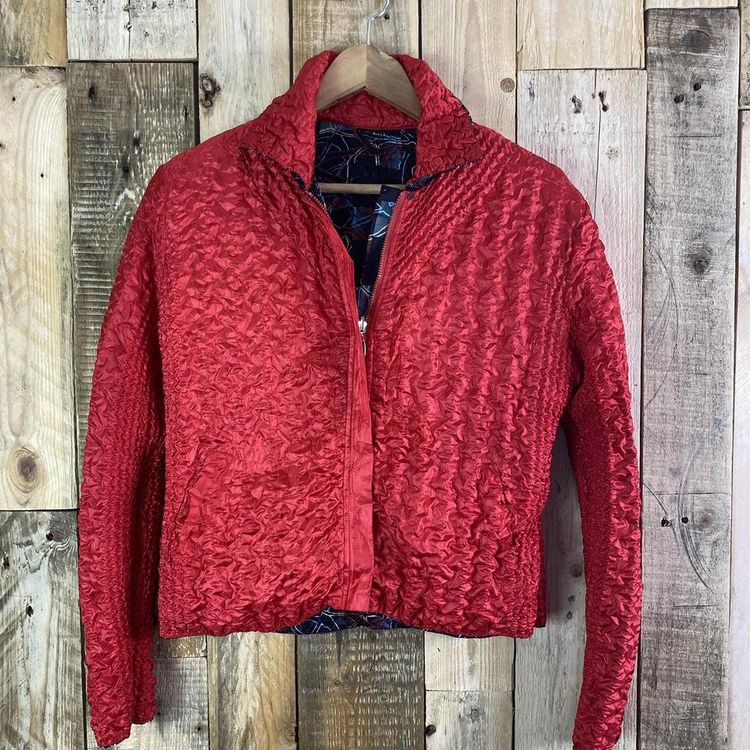 Ubu Designer quilted reversible zip coat image 5