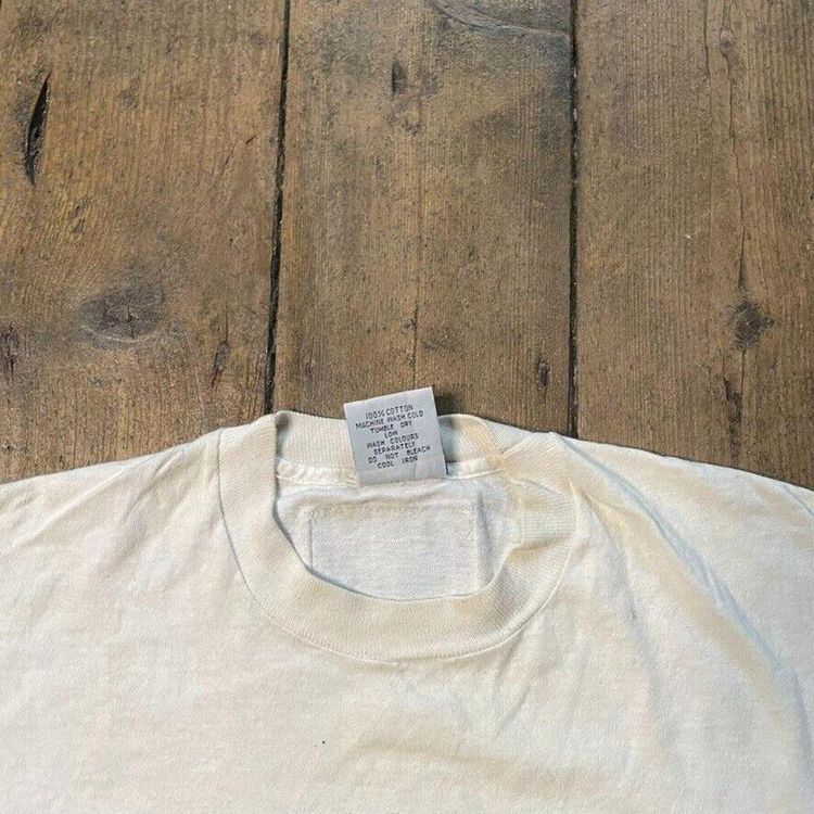 Vintage T-Shirt USA College 90s Graphic Single Stitch Tee, White Mens XL 6