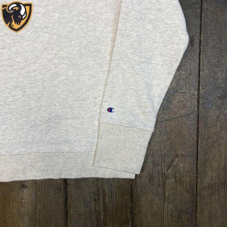 Champion Virginia Rams Sweatshirt Pull Over Y2K Sports Jumper, White, Mens L 4