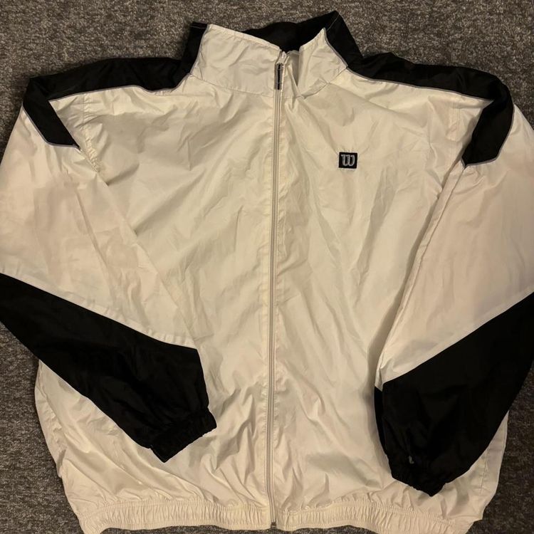 Wilson Mens white Wilson vintage windbreaker jacket product image