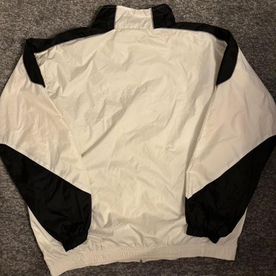 Mens white Wilson vintage windbreaker jacket 2