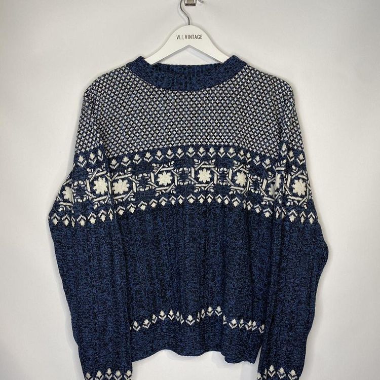 Vintage knitted jumper winter ready. Multi coloured vibrant! One off piece by Robert Winter 90s vint