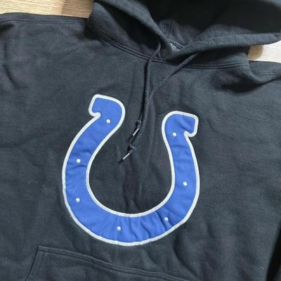 Black Indianapolis Colts NFL Reebok Hoodie 00s Casual Sportswear 2