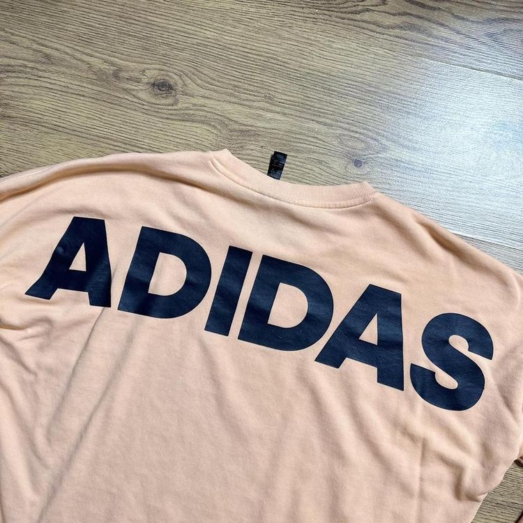 Light Orange Adidas Sweatshirt Casual 3