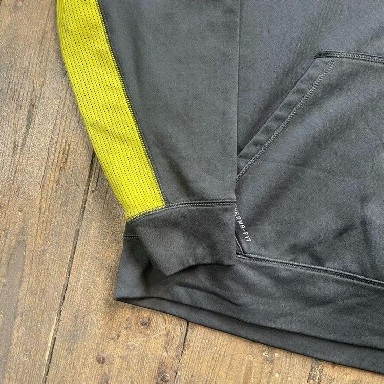 Nike Hoodie Y2K Centre Swoosh Sports Sweatshirt, Grey, Mens XL 5