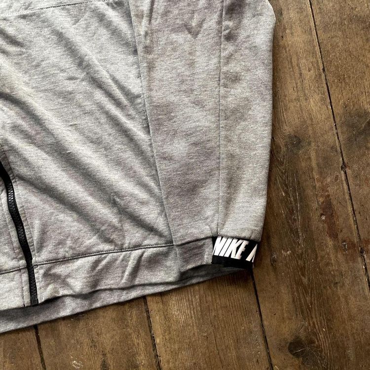 Nike Hoodie Y2K Swoosh Sports Full-Zip Sweatshirt, Grey, Mens Large image 4