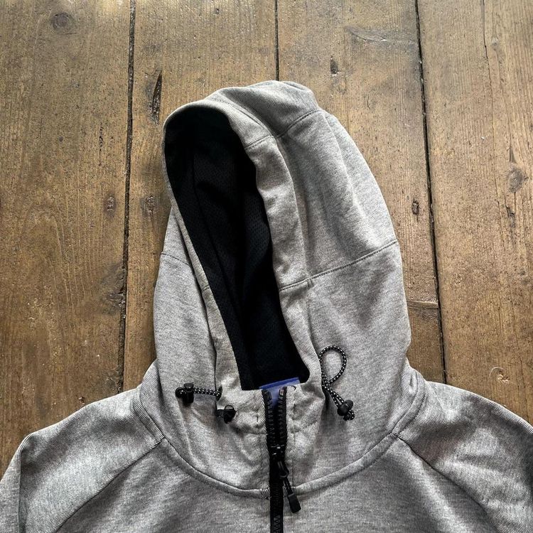 Nike Hoodie Y2K Swoosh Sports Full-Zip Sweatshirt, Grey, Mens Large image 6