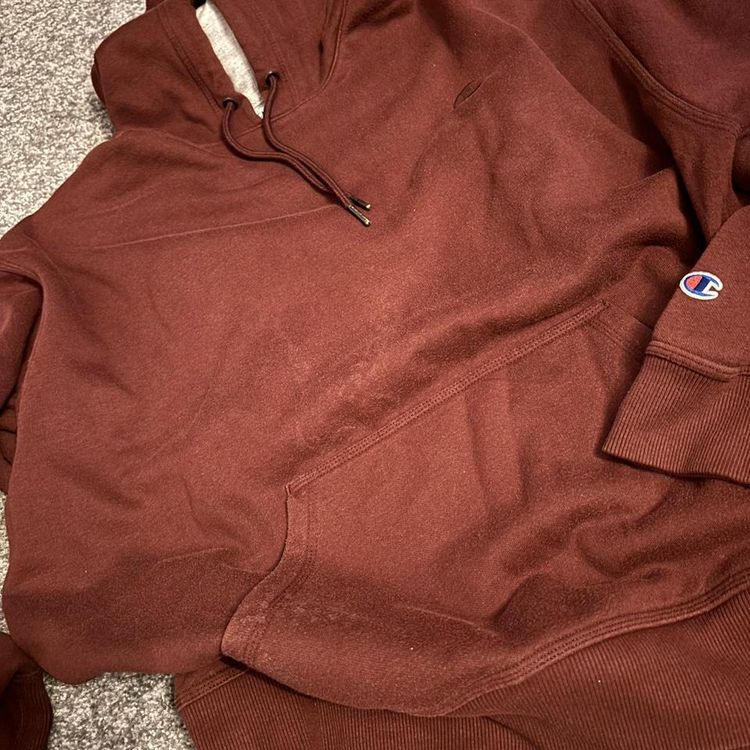 Mens burgundy vintage Champion sweater 5
