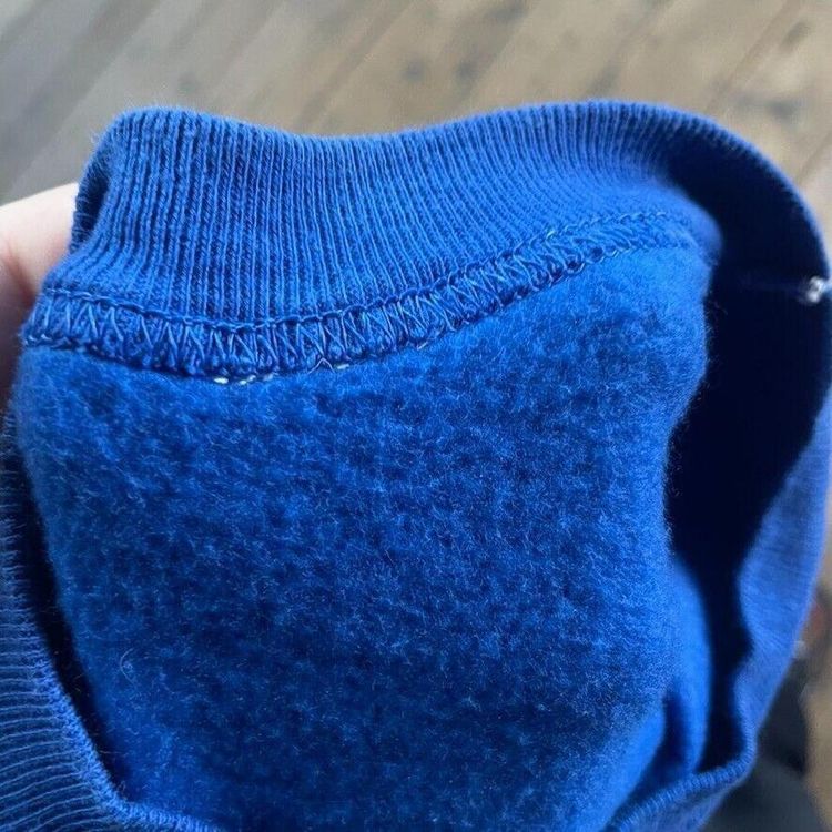 College Sweatshirt Y2K Crew Neck Sports Jumper, Blue, Mens Large image 7
