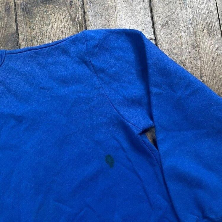 College Sweatshirt Y2K Crew Neck Sports Jumper, Blue, Mens Large image 8