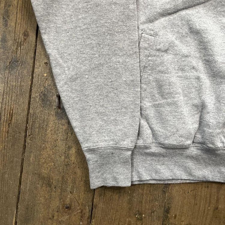 Champion Sweatshirt Half-Zip Pull Over Spellout Jumper, Grey, Mens Medium image 5