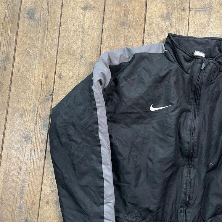 Nike Puffer Jacket Full Zip Vintage Y2K Sports Coat, Black, Mens XL 3