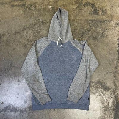 Quiksilver Hoodie Sports Sweatshirt, Grey, Mens XL 1