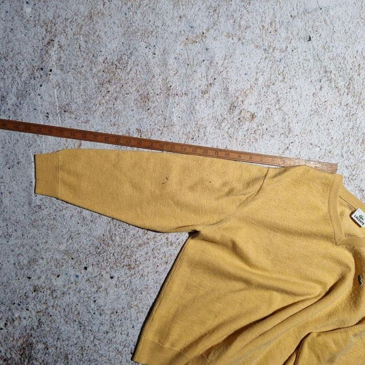 LACOSTE VNECK JUMPER SIZE 6 Yellow Orange image 6