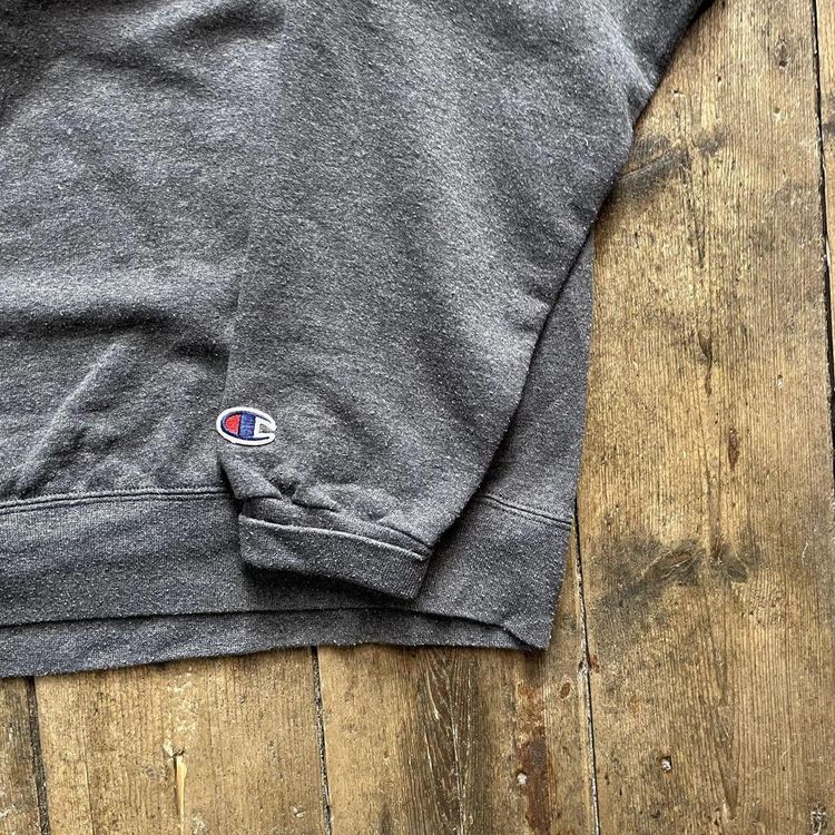 Champion Sweatshirt College Y2K Sports Jumper, Grey, Mens Large 4