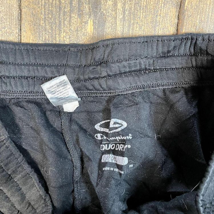 Champion Tracksuit Bottoms Y2K Vintage Sports Joggers, Black, Mens XL 4