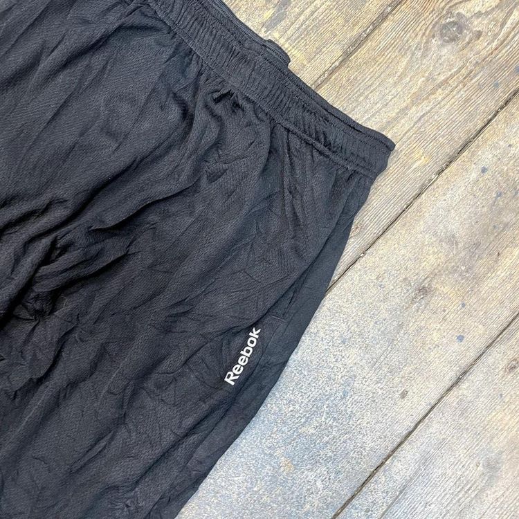 Reebok Tracksuit Bottoms Y2K Vintage Joggers, Black, Mens XL 4
