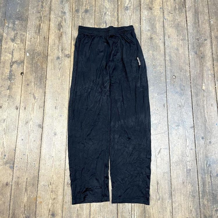 Reebok Tracksuit Bottoms Y2K Vintage Joggers, Black, Mens XL