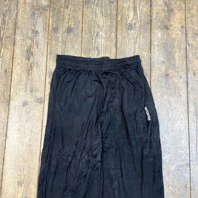 Reebok Tracksuit Bottoms Y2K Vintage Joggers, Black, Mens XL 3