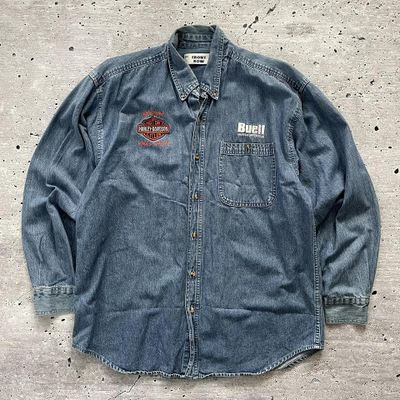 Vintage 90s Harley Davidson denim jacket 1