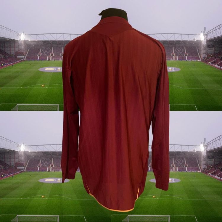 HEARTS 2007-08 HOME FOOTBALL SHIRT LONG SLEEVES 2