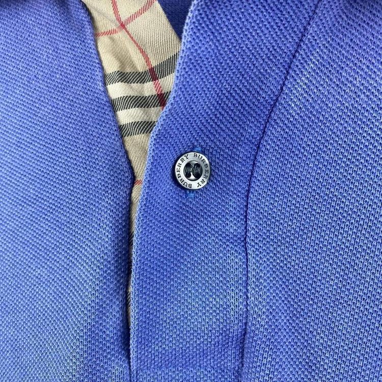 Blue Burberry Polo Shirt image 5